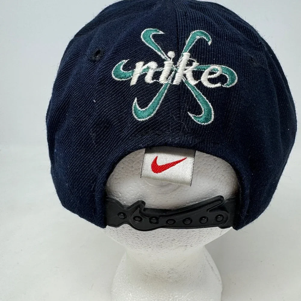 Vintage Nike Pinwheel Green Bay Packers Snapback Hat Black 90s NFL Cap